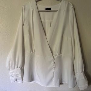 City Chic white blouse